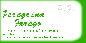 peregrina farago business card